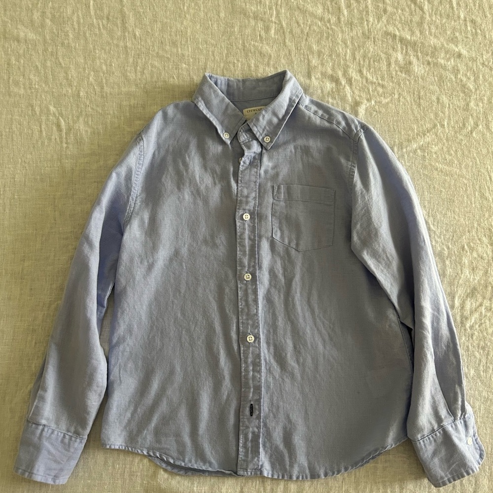 Crewcuts Boys Sky Blue Casual Button-Down Shirt